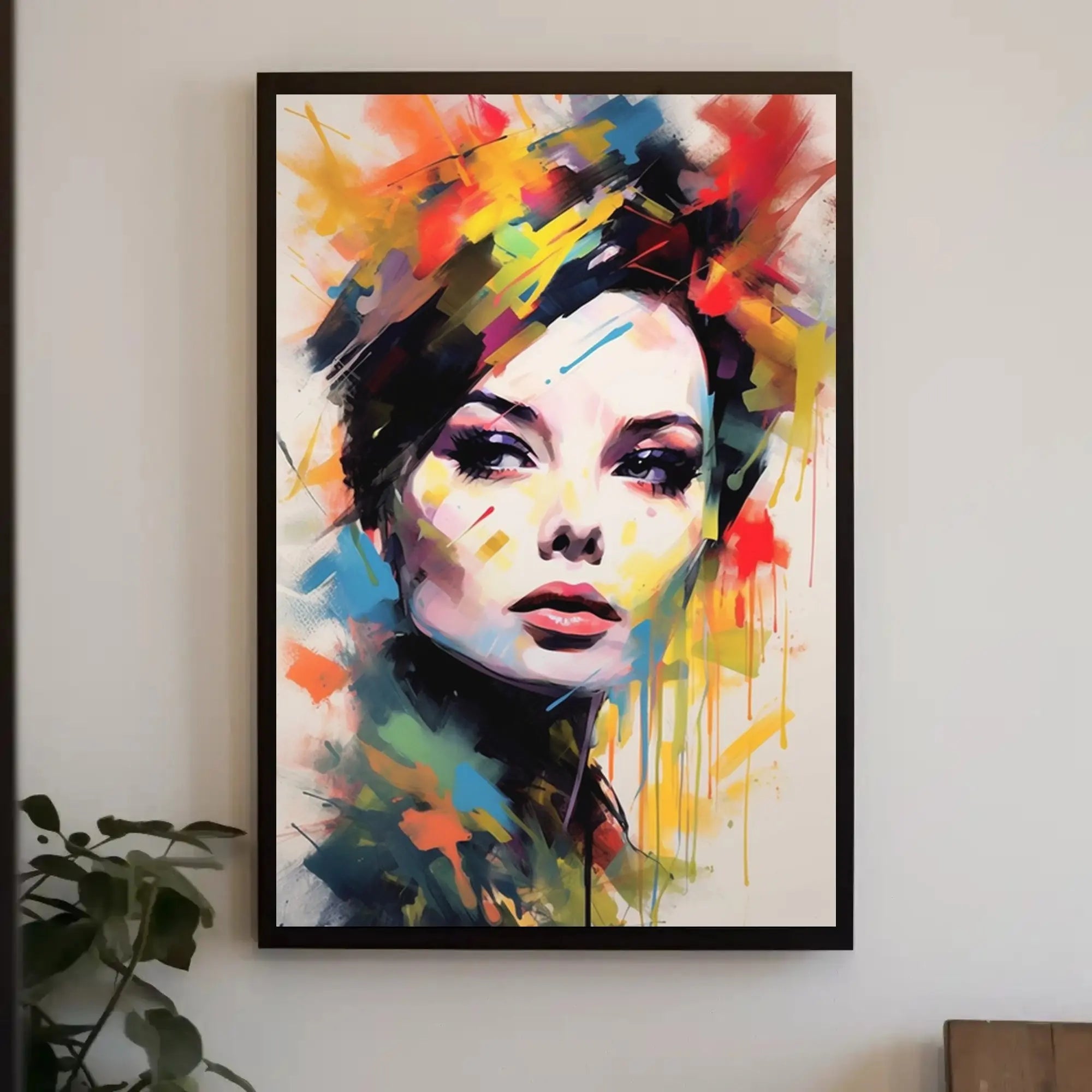 Modern Woman's Portrait: Abstract, Artistic, or Pop Culture Poster PosterGoat
