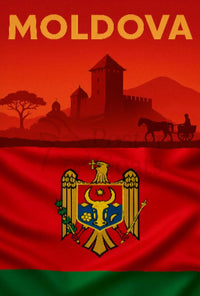 Moldovan Heritage Pride Scenic Cultural or Heritage Poster PosterGoat
