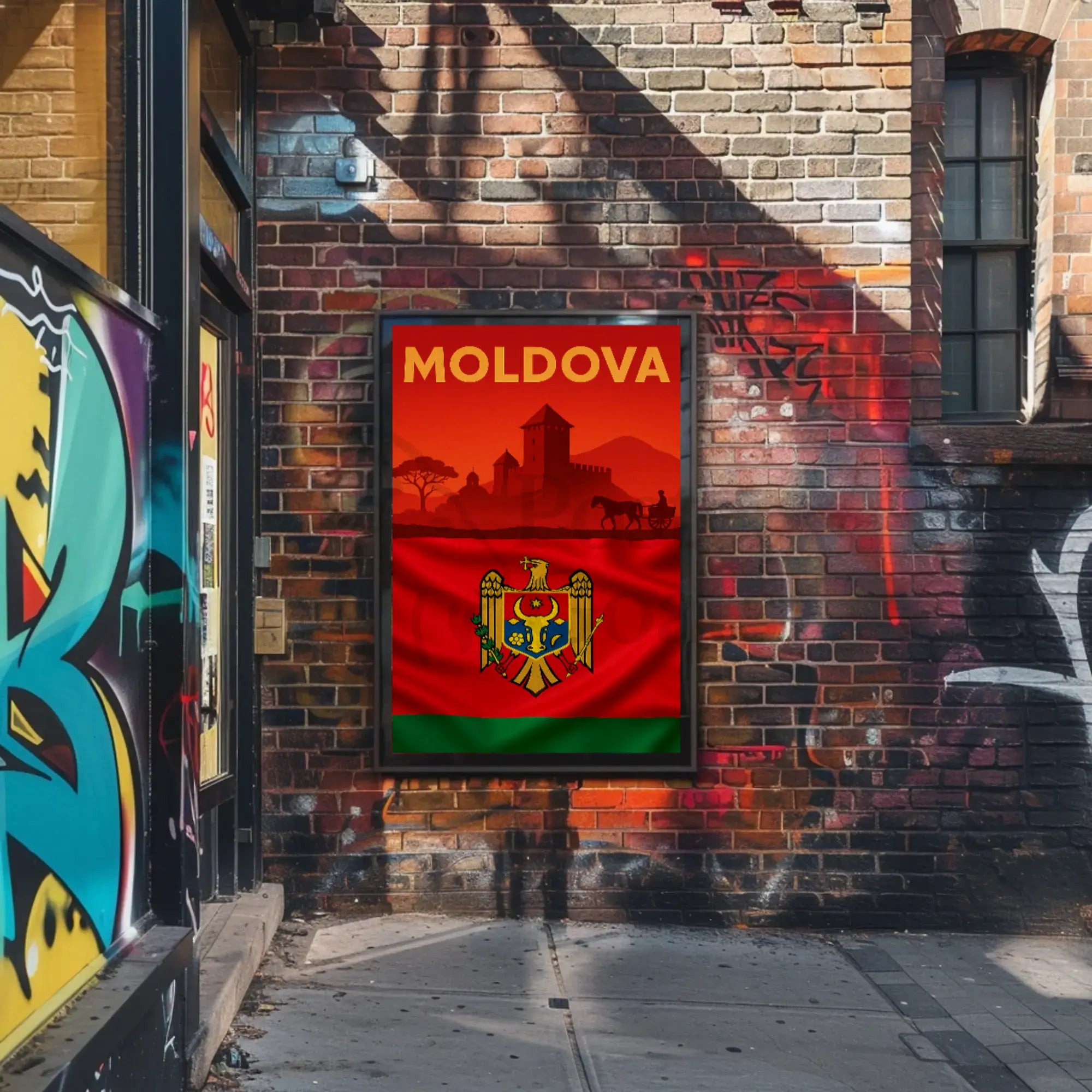 Moldovan Heritage Pride Scenic Cultural or Heritage Poster PosterGoat