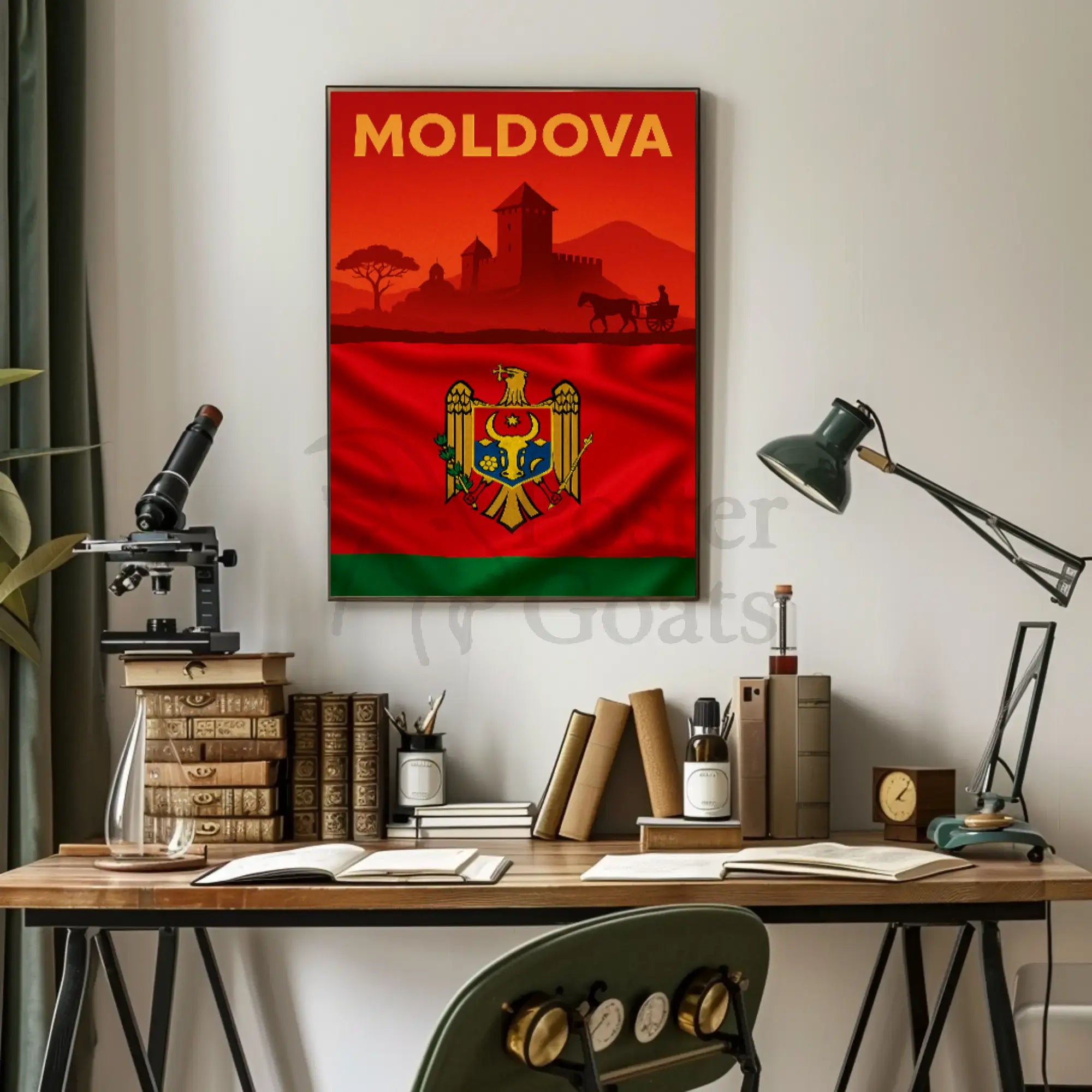 Moldovan Heritage Pride Scenic Cultural or Heritage Poster PosterGoat
