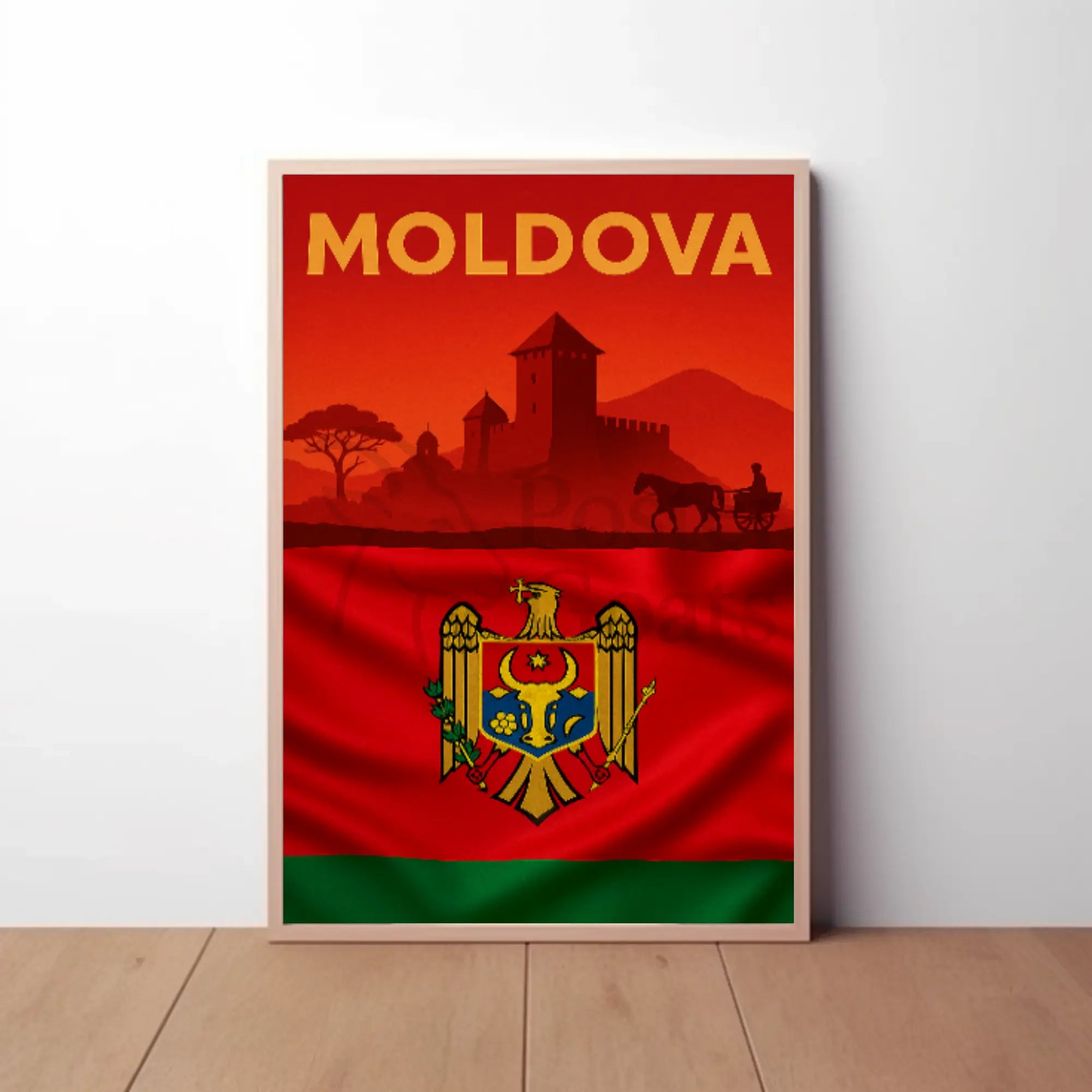 Moldovan Heritage Pride Scenic Cultural or Heritage Poster PosterGoat