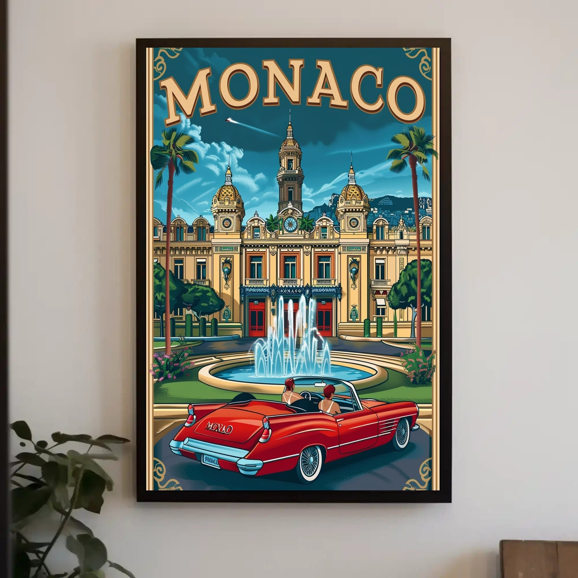 Monaco Elegance: Vintage Travel Poster PosterGoat