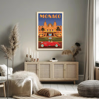 Monaco Luxury Monte Carlo Casino Travel Poster PosterGoat