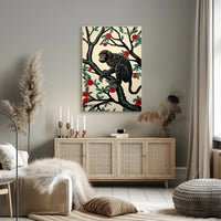 Monkey in Nature: Vibrant Artistic Animal Poster PosterGoat