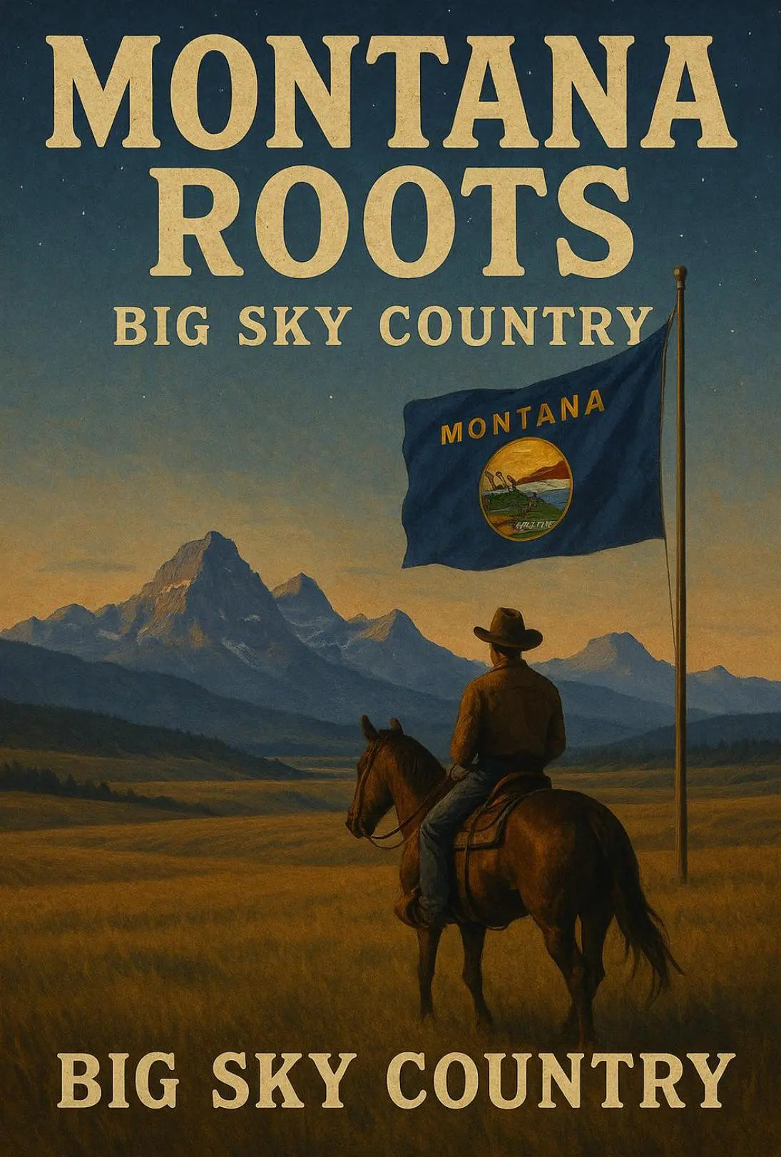Montana Big Sky Country Heritage Cultural or Heritage Poster PosterGoat
