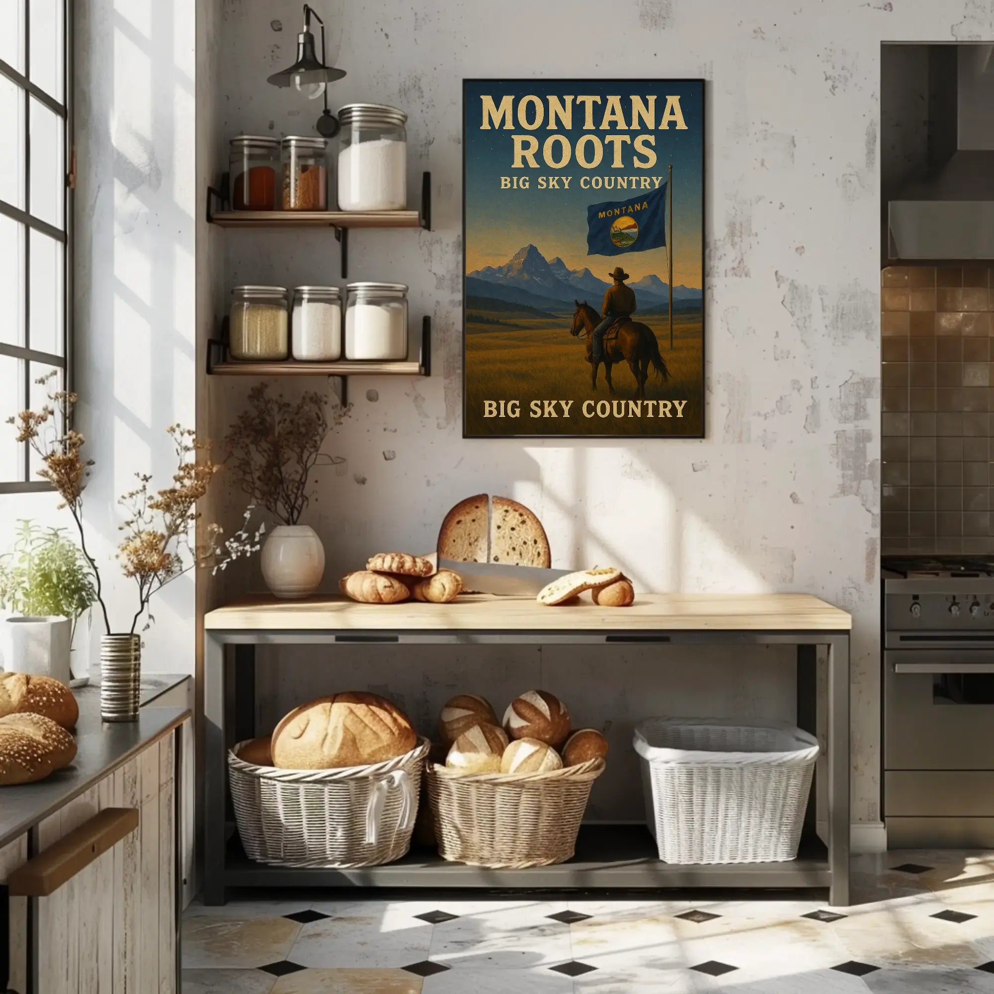 Montana Big Sky Country Heritage Cultural or Heritage Poster PosterGoat