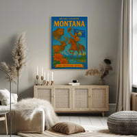 Montana's Wilderness Beauty Travel Poster PosterGoat
