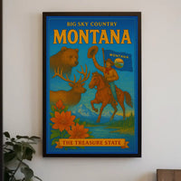 Montana's Wilderness Beauty Travel Poster PosterGoat