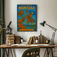 Montana's Wilderness Beauty Travel Poster PosterGoat