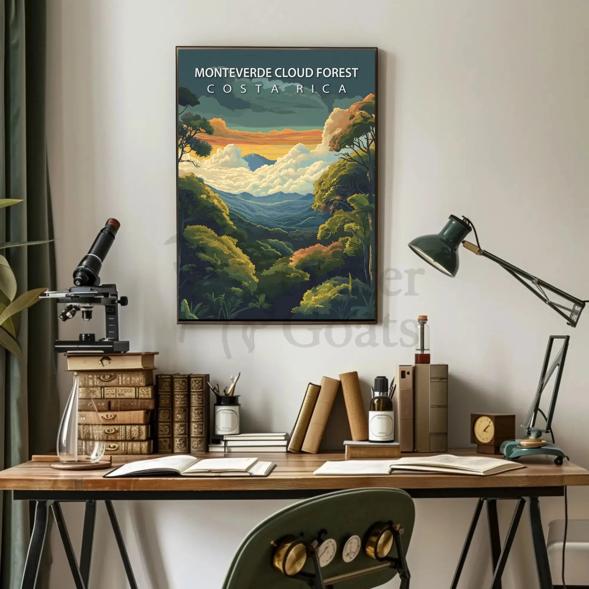 Monteverde Cloud Forest Costa Rica Travel Poster PosterGoat