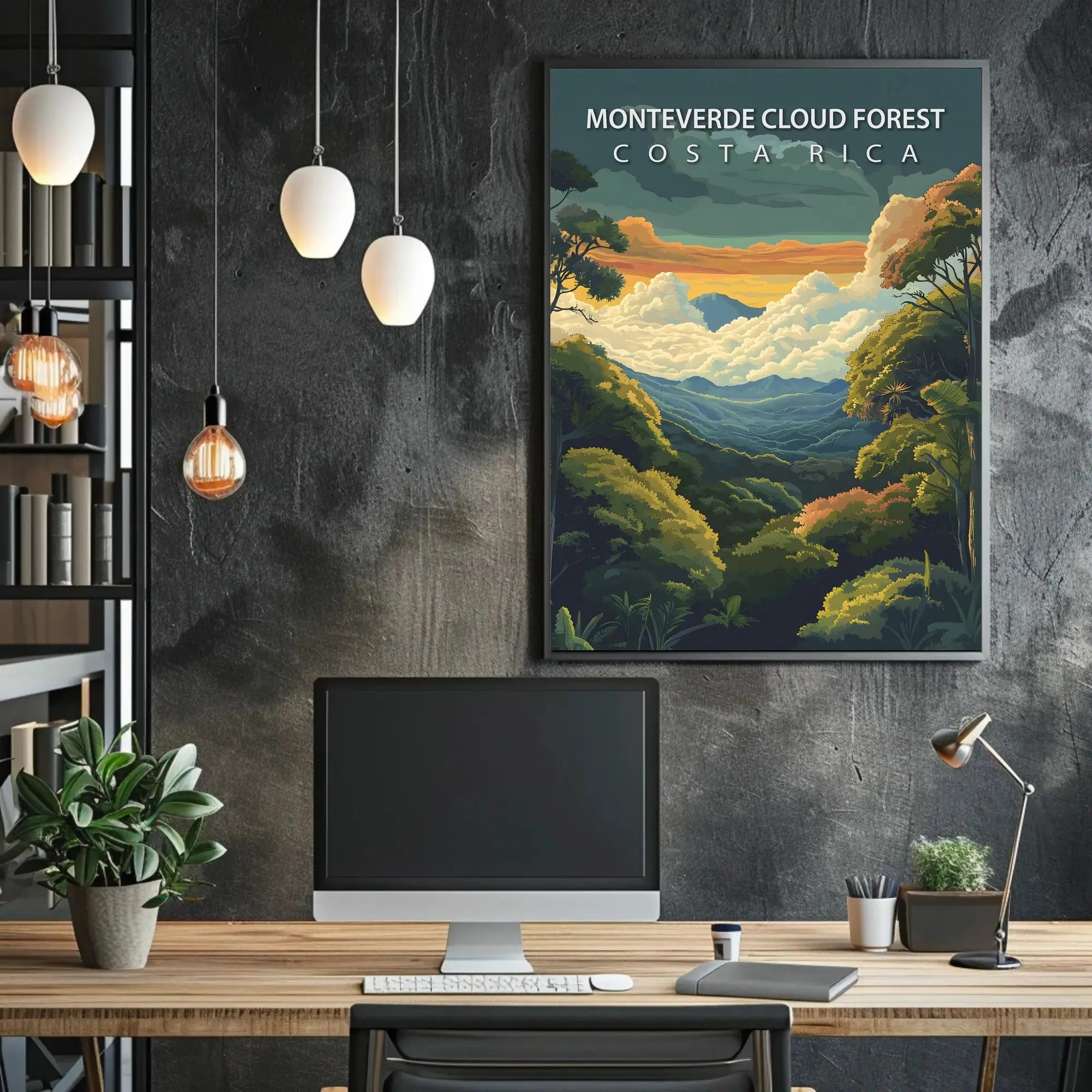 Monteverde Cloud Forest Costa Rica Travel Poster PosterGoat