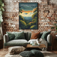 Monteverde Cloud Forest Costa Rica Travel Poster PosterGoat