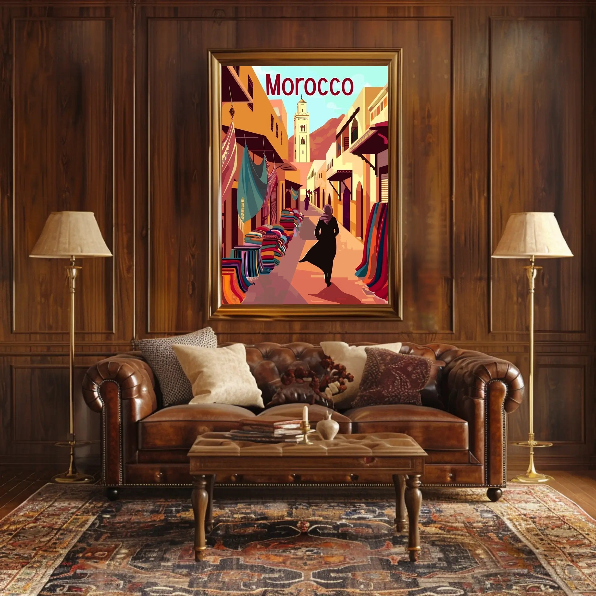 Moroccan Market Adventure Travel Poster PosterGoat