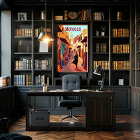 Moroccan Market Adventure Travel Poster PosterGoat