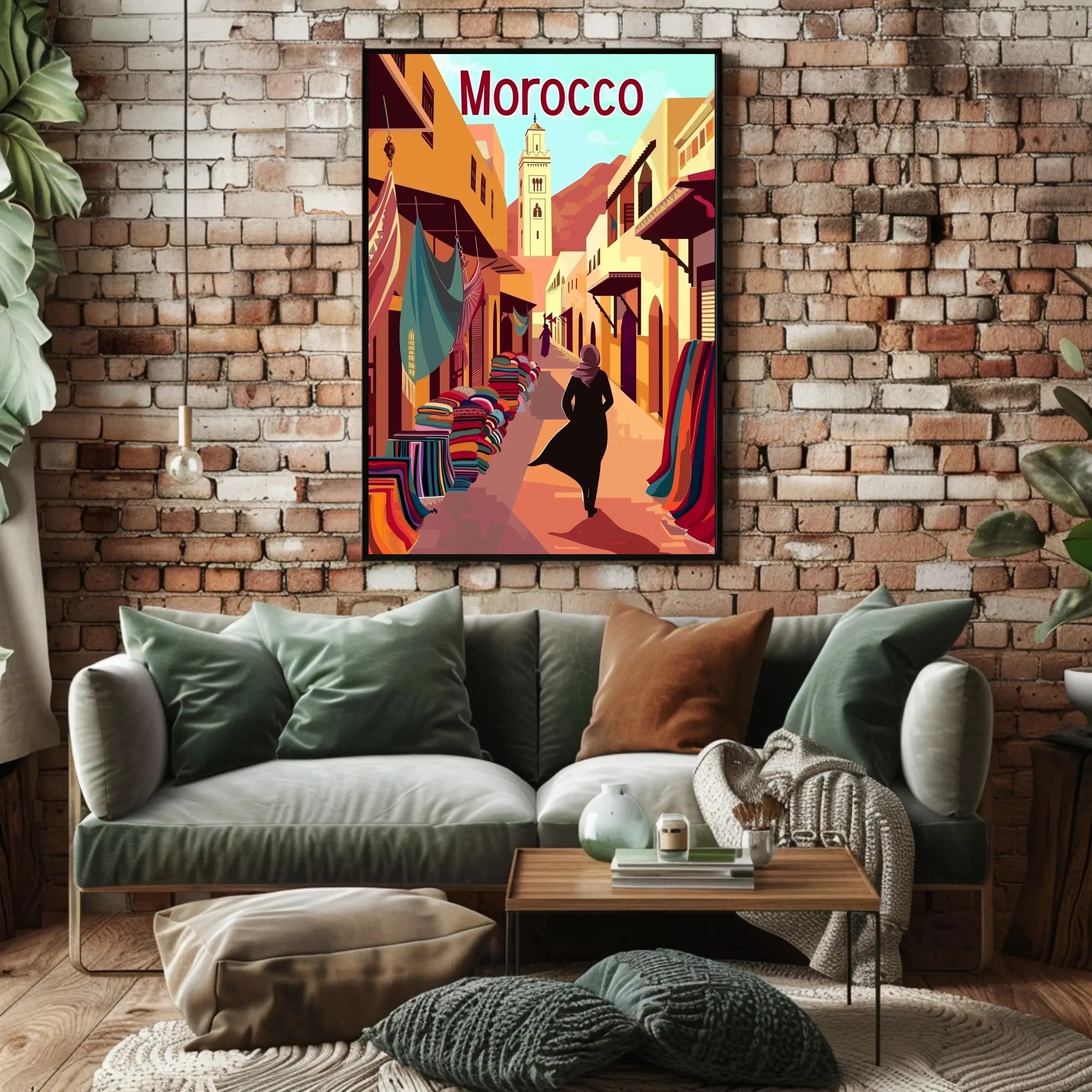 Moroccan Market Adventure Travel Poster PosterGoat