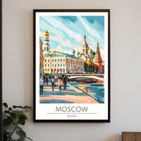 Moscow Architecture Urban Landscape Travel Poster PosterGoat