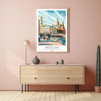Moscow Architecture Urban Landscape Travel Poster PosterGoat