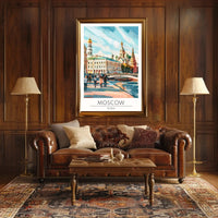 Moscow Architecture Urban Landscape Travel Poster PosterGoat