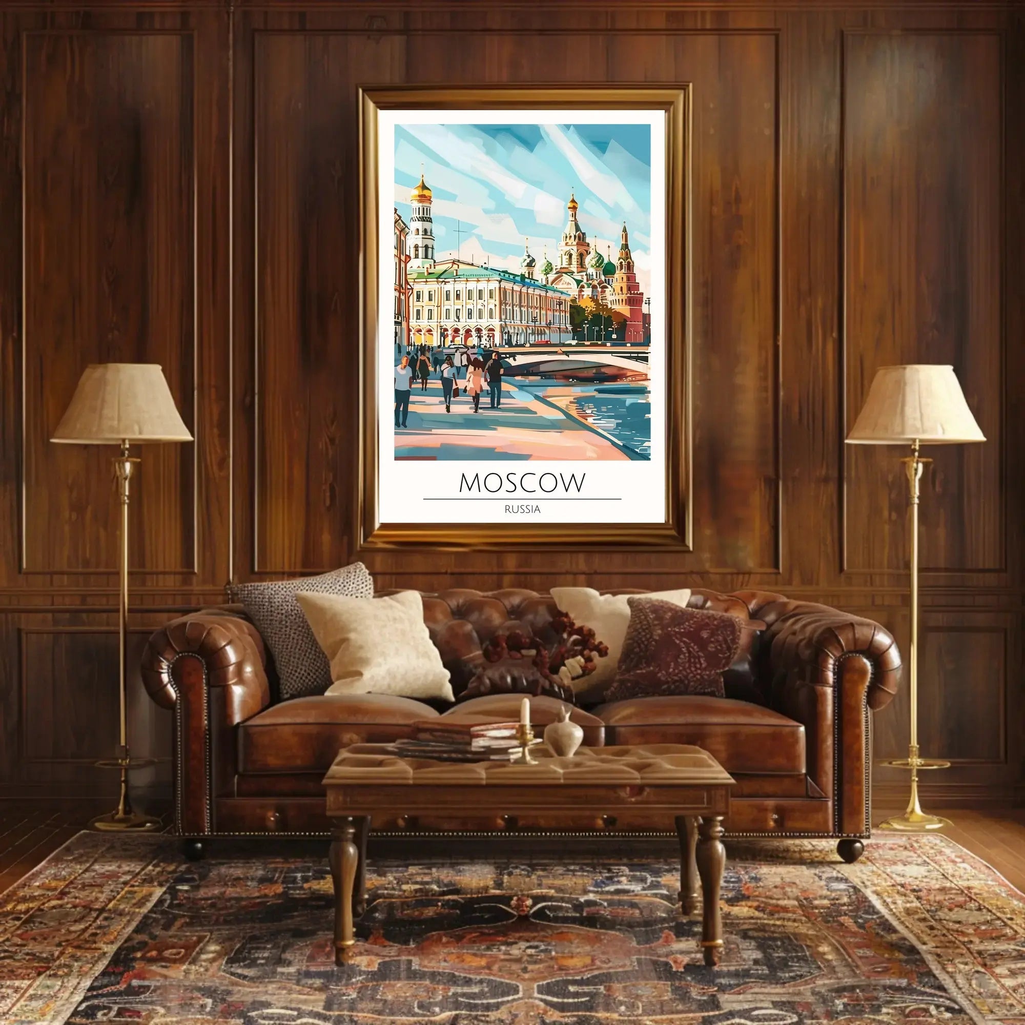 Moscow Architecture Urban Landscape Travel Poster PosterGoat
