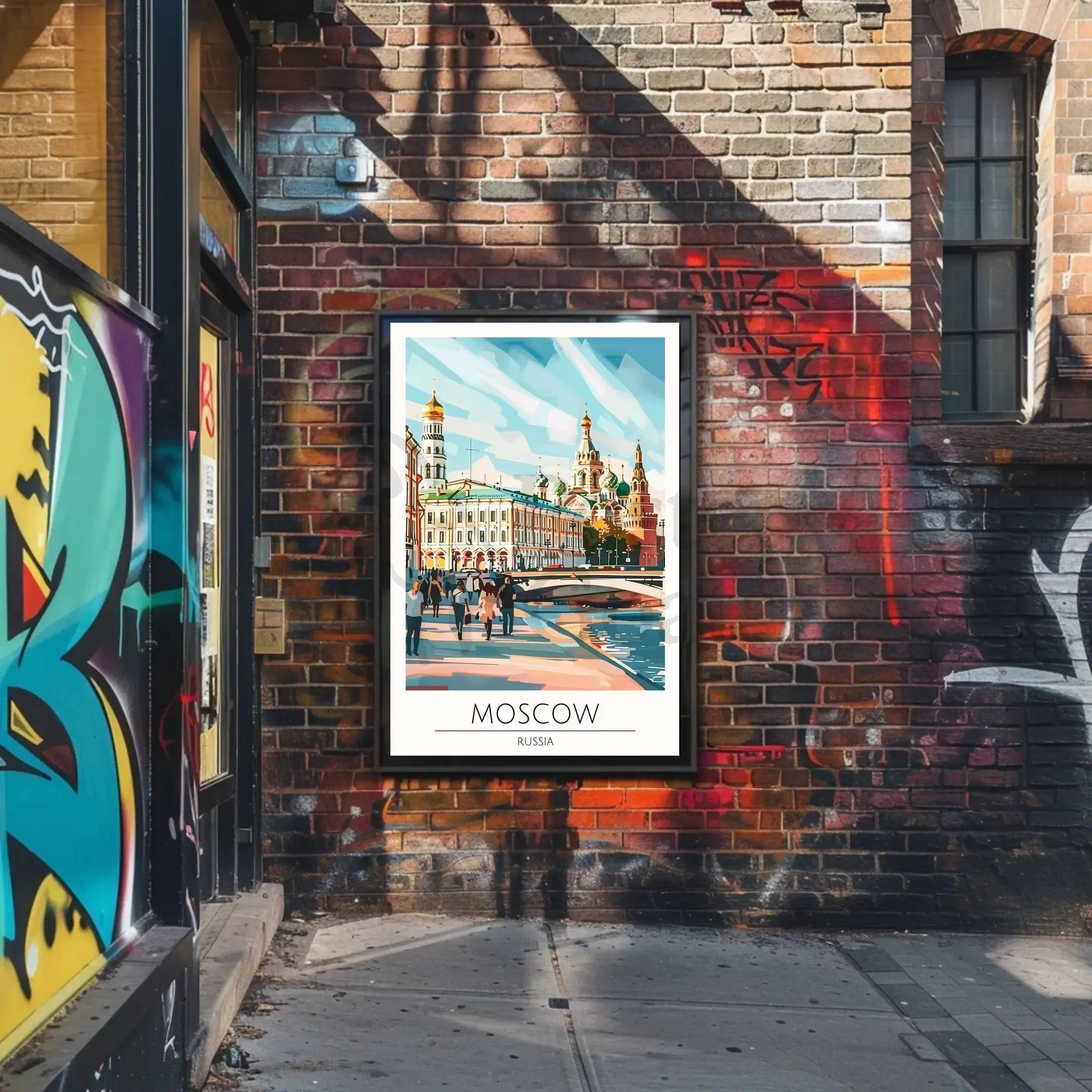 Moscow Architecture Urban Landscape Travel Poster PosterGoat