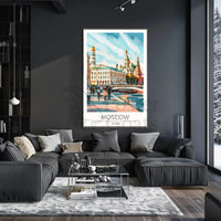 Moscow Architecture Urban Landscape Travel Poster PosterGoat
