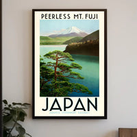 Mount Fuji Vintage Travel Poster PosterGoat