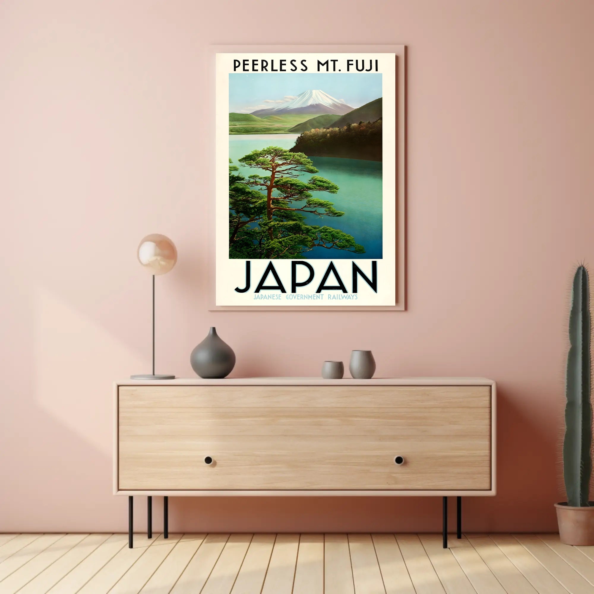 Mount Fuji Vintage Travel Poster PosterGoat