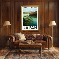 Mount Fuji Vintage Travel Poster PosterGoat