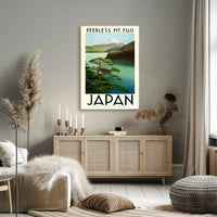 Mount Fuji Vintage Travel Poster PosterGoat