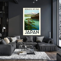 Mount Fuji Vintage Travel Poster PosterGoat