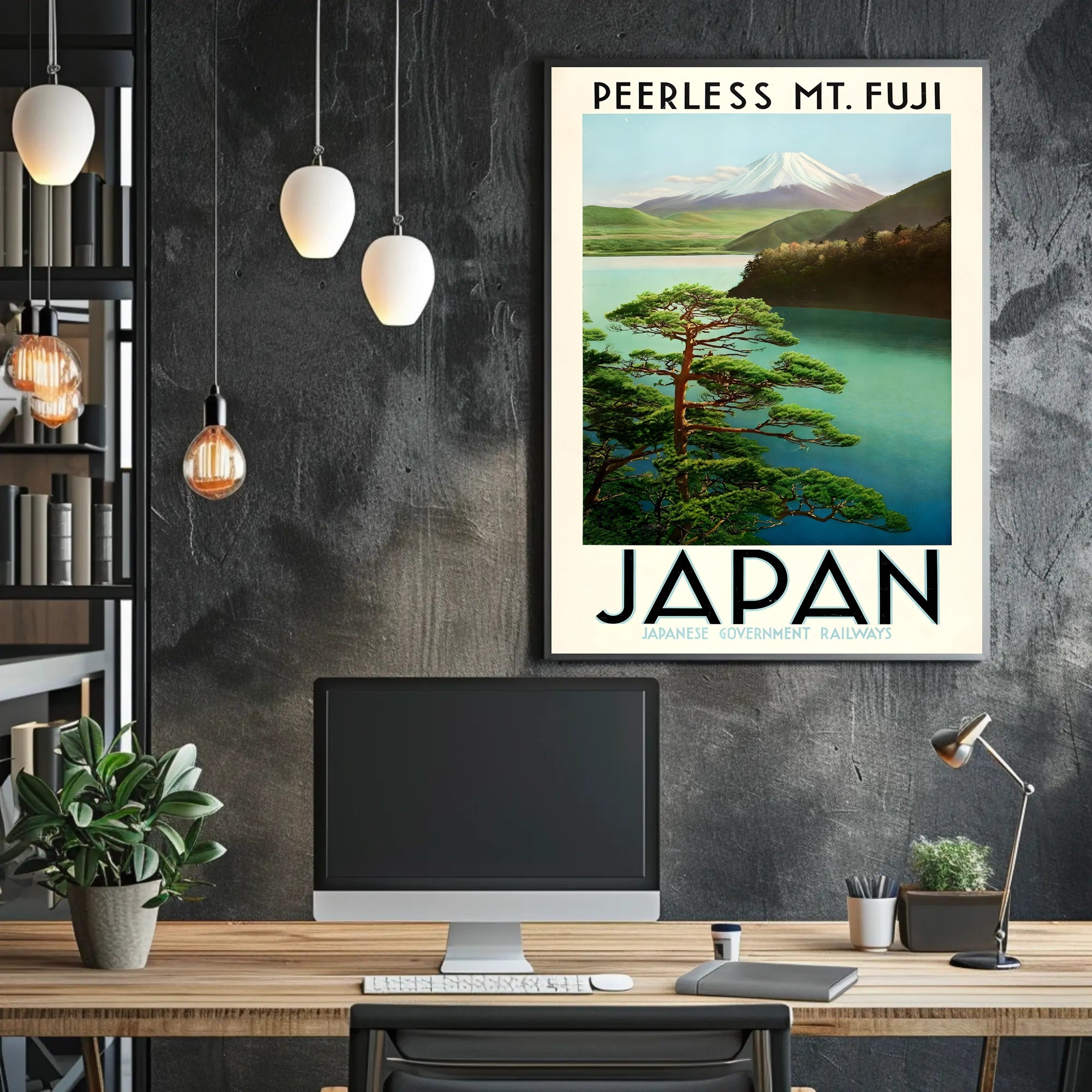 Mount Fuji Vintage Travel Poster PosterGoat