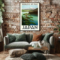 Mount Fuji Vintage Travel Poster PosterGoat