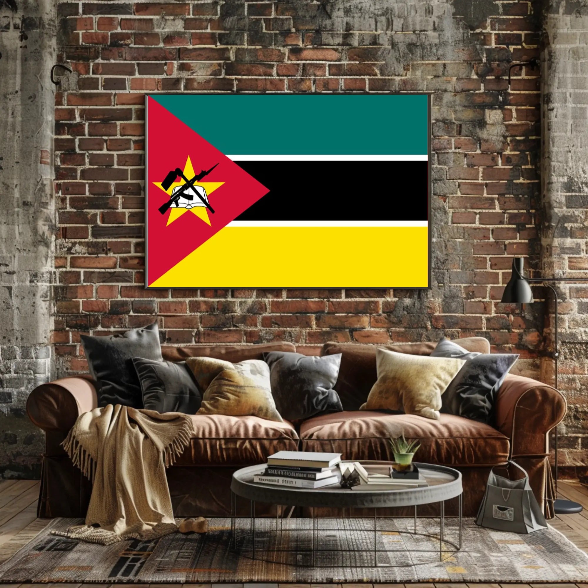 Mozambique National Flag Poster: Cultural or Heritage Poster PosterGoat