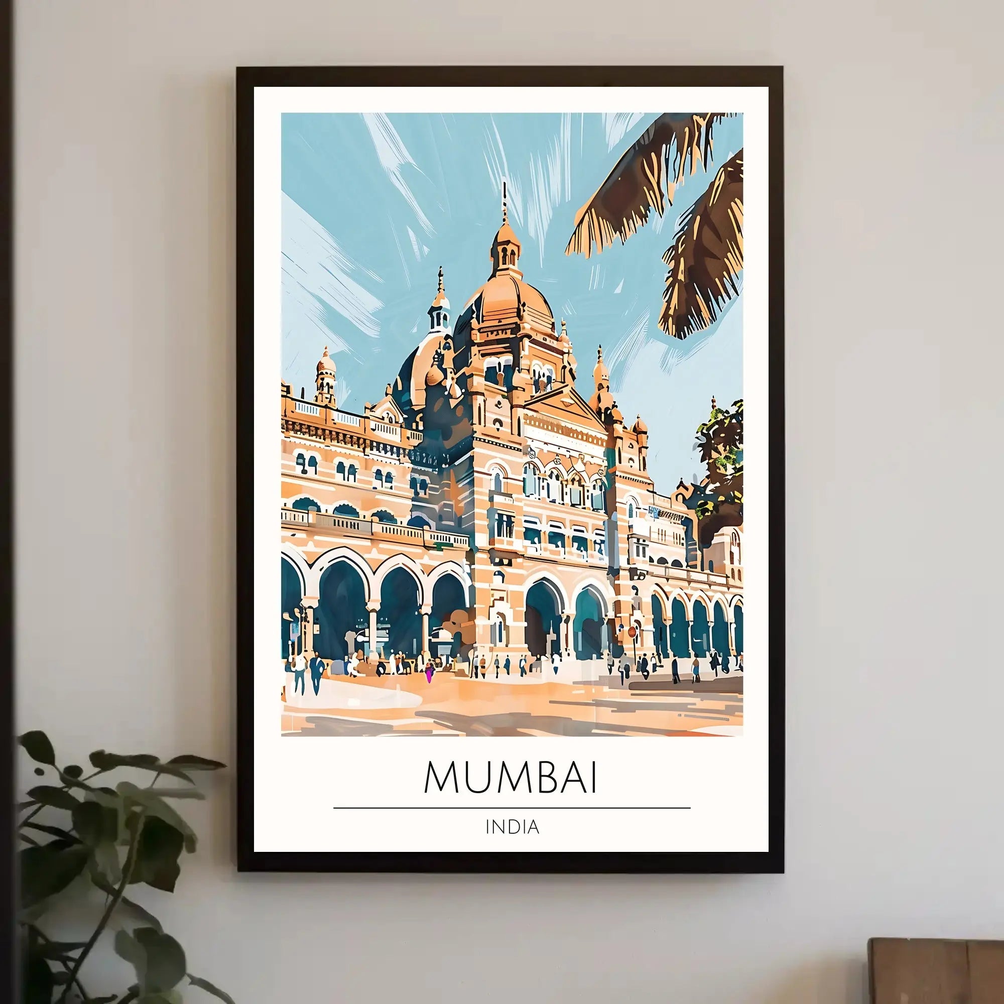 Mumbai Architectural Landmark Travel Poster PosterGoat