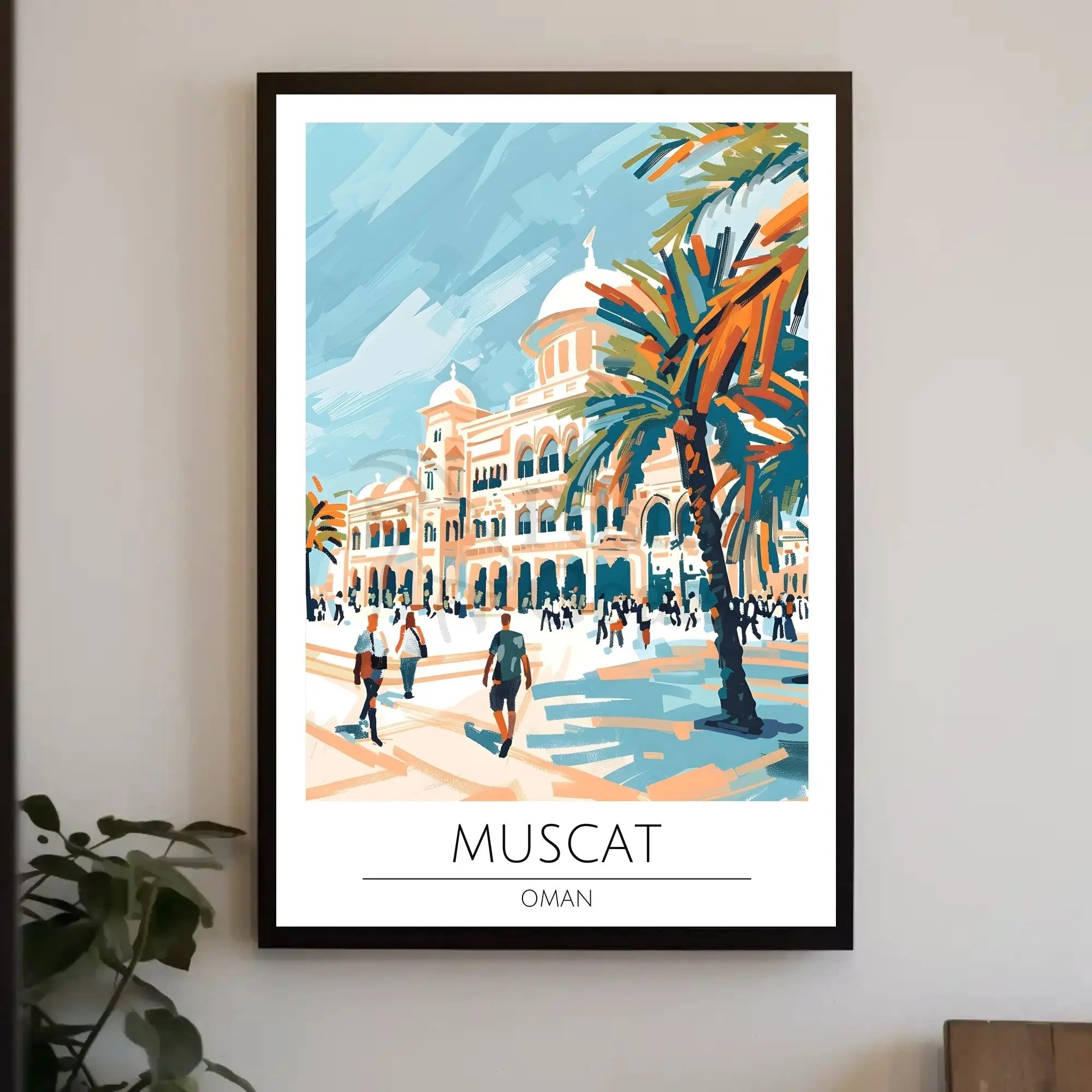 Muscat Oman Vibrant Cityscape Poster PosterGoat