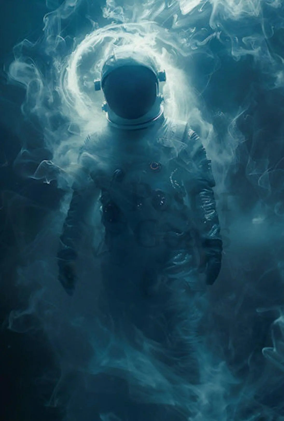 Mysterious Astronaut in Dreamlike Vision Futuristic Sci-Fi Poster PosterGoat