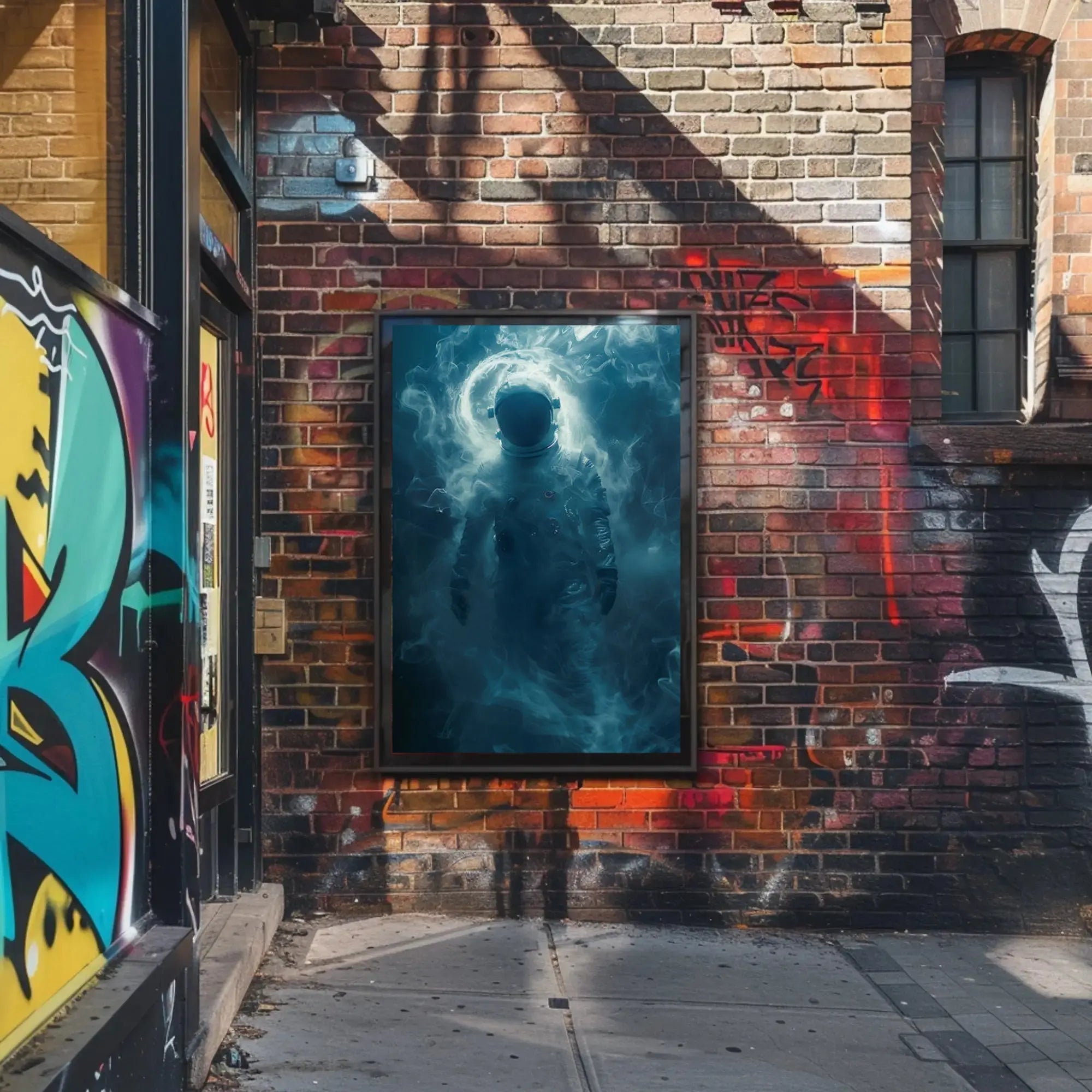 Mysterious Astronaut in Dreamlike Vision Futuristic Sci-Fi Poster PosterGoat