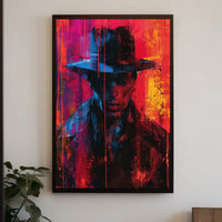 Mysterious Detective Cinematic Art Noir Artistic Poster PosterGoat