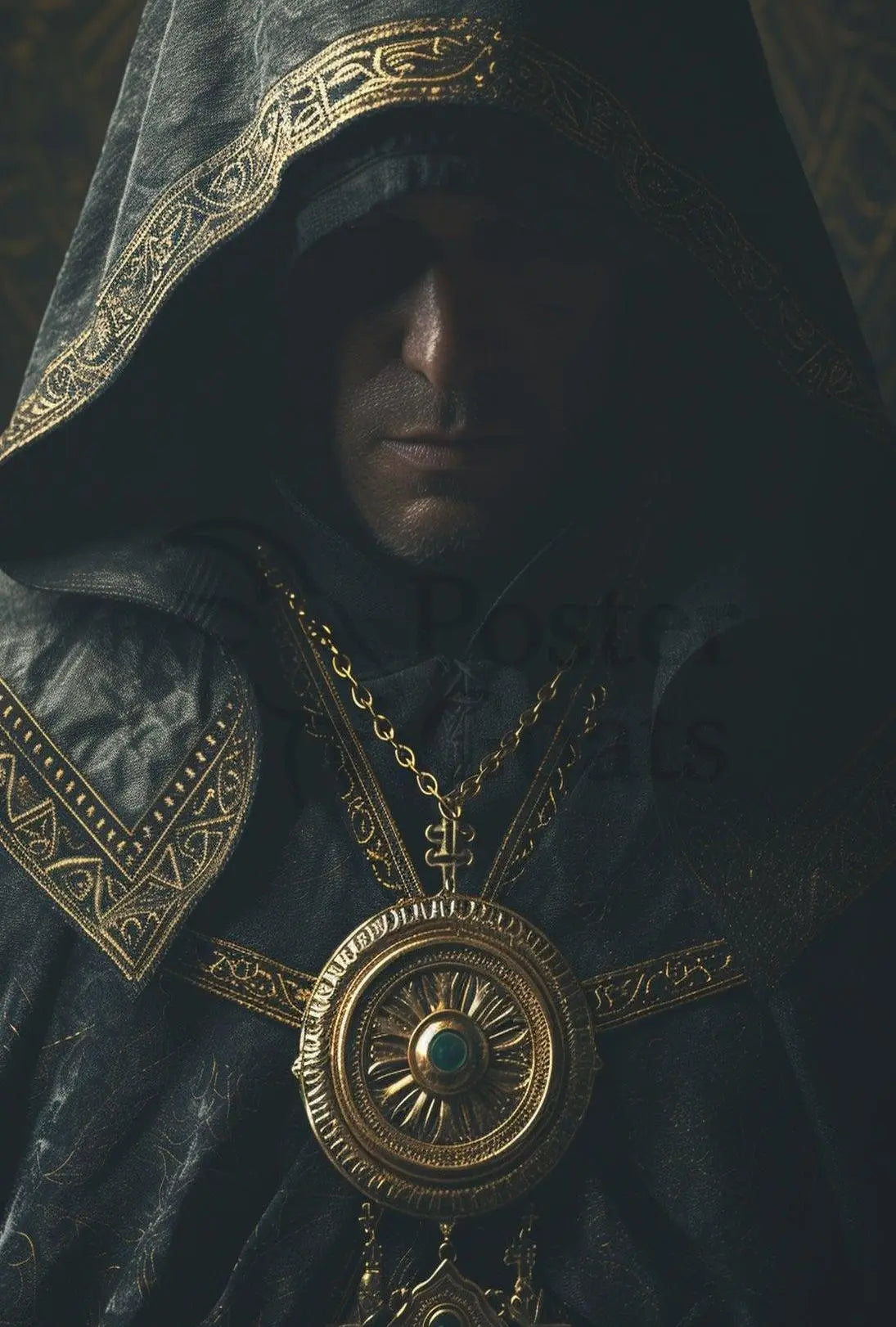 Mysterious Medieval Fantasy Character Artistic Poster PosterGoat
