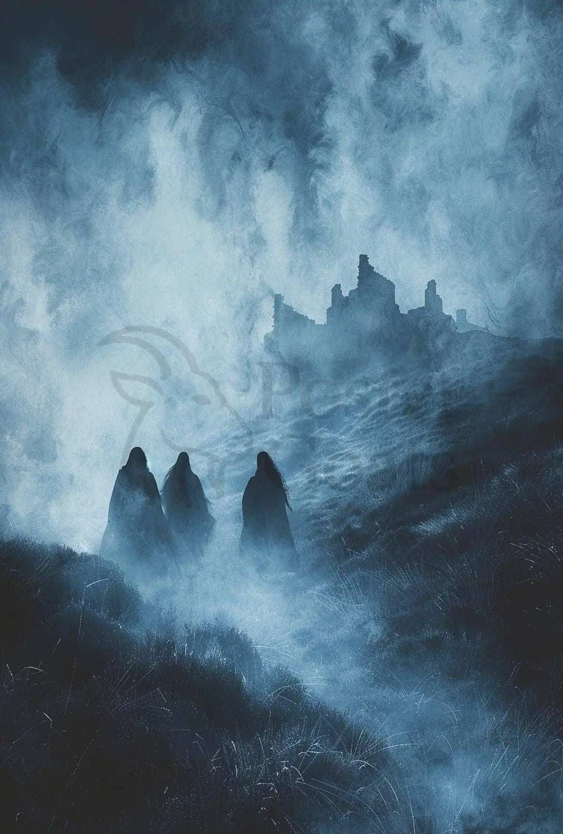 Mysterious Medieval Journey to Ancient Ruins Art Poster PosterGoat