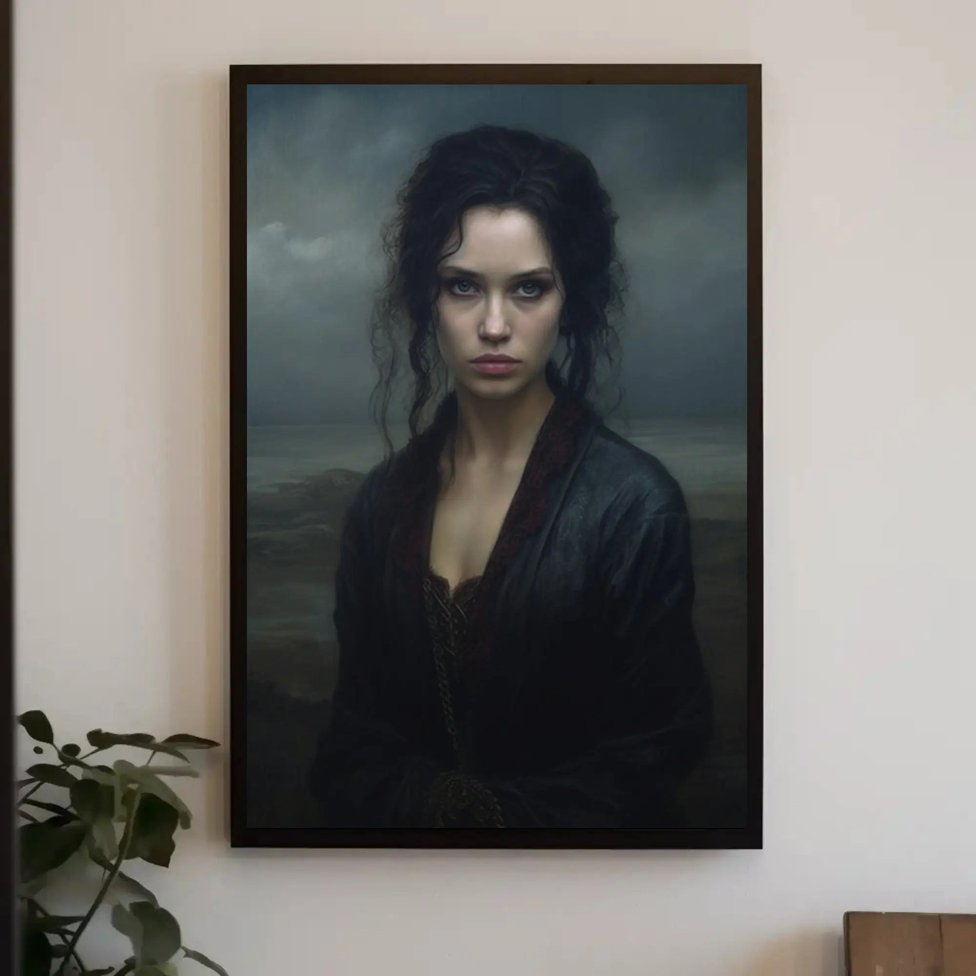 Mysterious Woman Gothic Era Artistic Portrait Poster PosterGoat