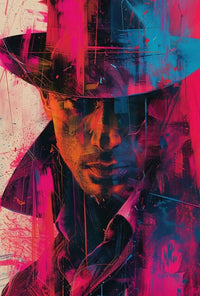 Mystery Noir Detective Themed Artistic Pop Culture Poster PosterGoat