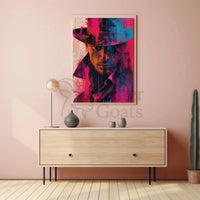 Mystery Noir Detective Themed Artistic Pop Culture Poster PosterGoat