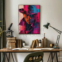 Mystery Noir Detective Themed Artistic Pop Culture Poster PosterGoat