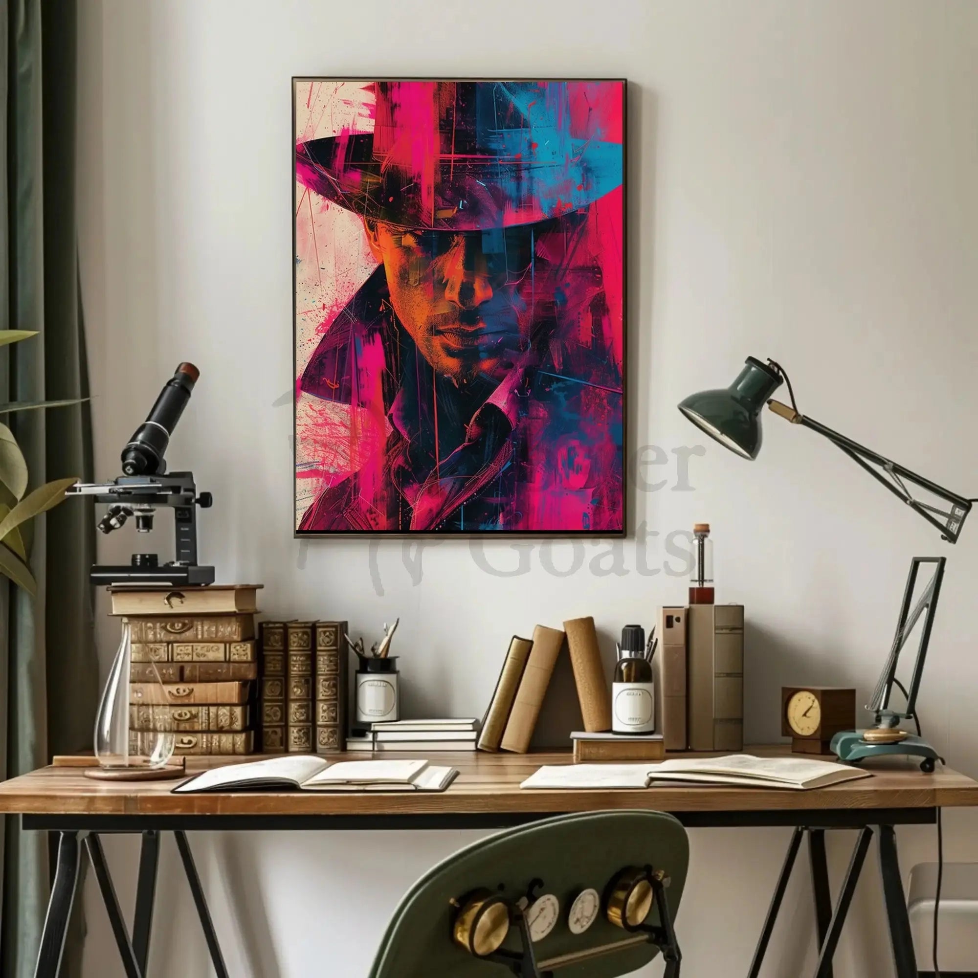 Mystery Noir Detective Themed Artistic Pop Culture Poster PosterGoat