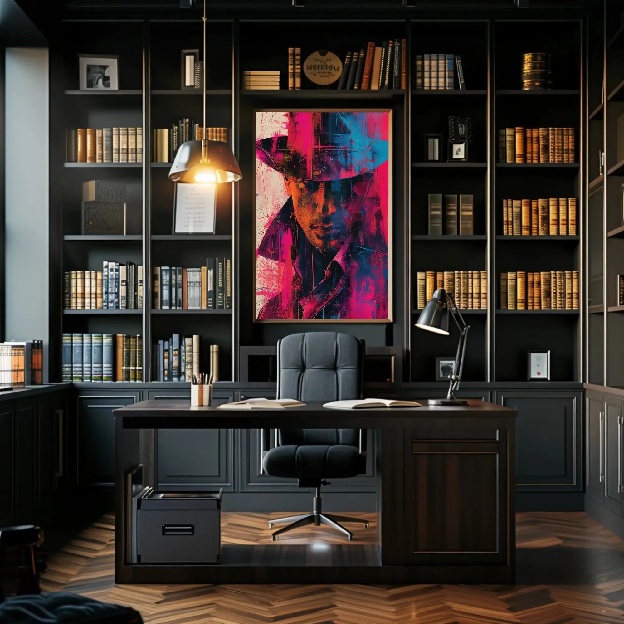 Mystery Noir Detective Themed Artistic Pop Culture Poster PosterGoat