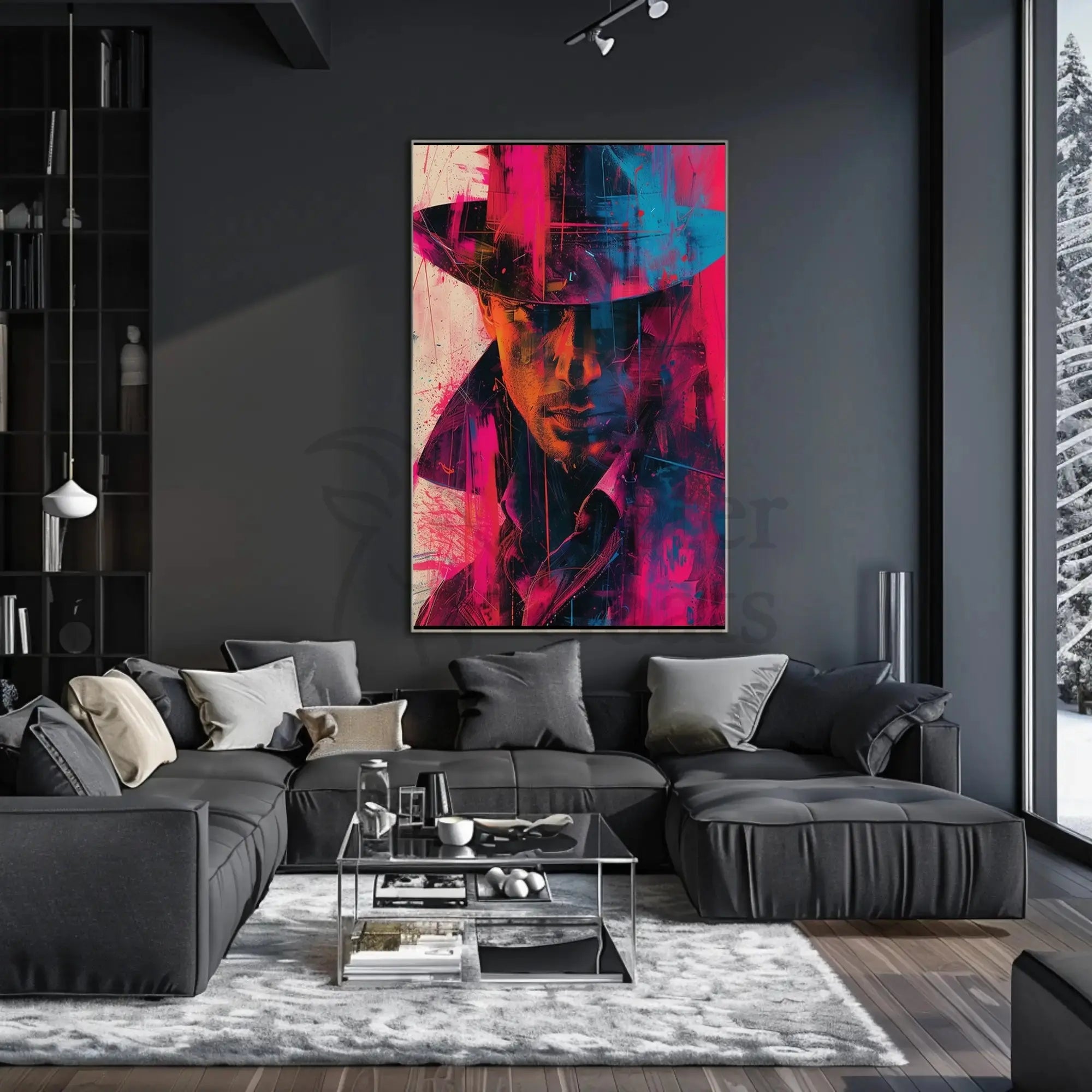 Mystery Noir Detective Themed Artistic Pop Culture Poster PosterGoat