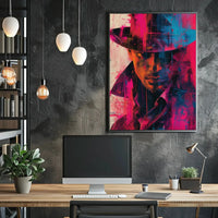 Mystery Noir Detective Themed Artistic Pop Culture Poster PosterGoat