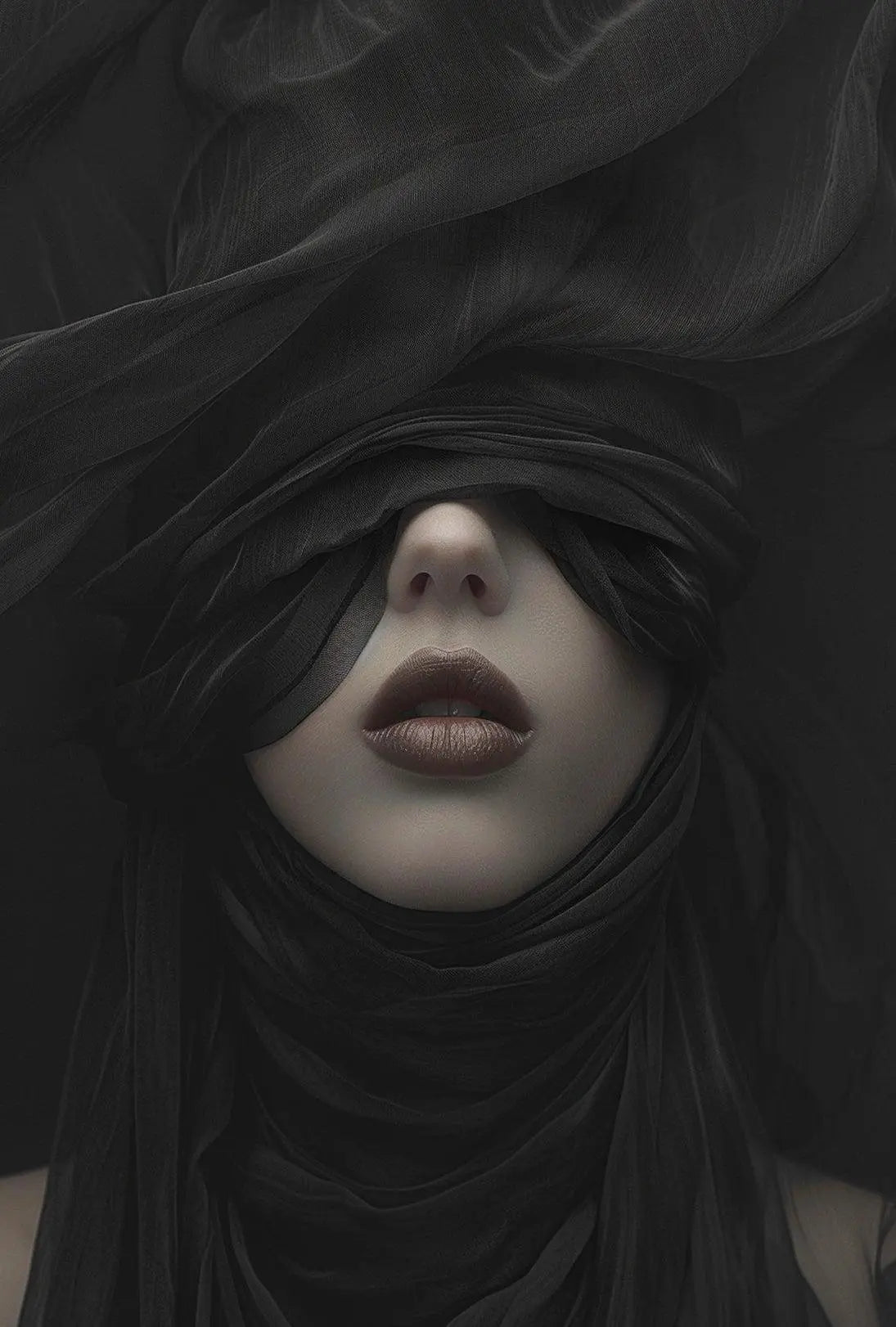 Mystery and Intrigue Fashion Abstract, Artistic, or Pop Culture Poster PosterGoat