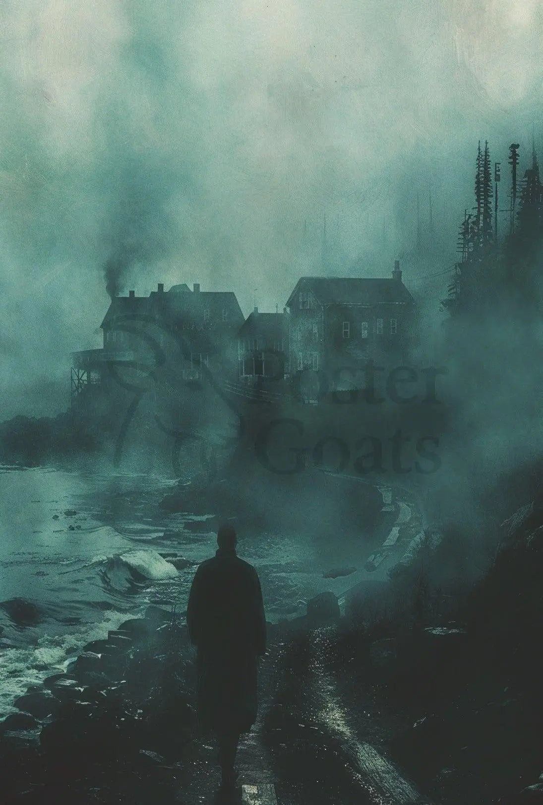 Mystical Coastal Journey: Abstract, Artistic, or Pop Culture Poster PosterGoat